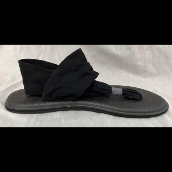 Sanuk women’s size 10 / uk 8 / eur 41 black - Picture 4 of 11
